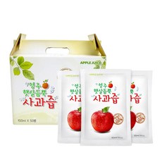 영주 햇살듬뿍사과즙 100ml 50개입 1개, 50개