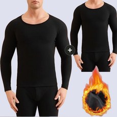 밀크린 남성 초경량 발열내의 히트 상하의 내복 2종 세트