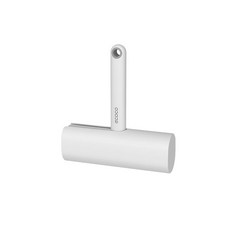 ecoco手持式滾筒黏毛器，斜撕設計，附防塵罩，多場景適用, 白色/短柄-寬版, 1個