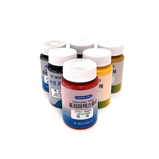 제비스코 수성도료 조색제 0.1L 수성잉크 1+1, 적색, 2개, 100ml