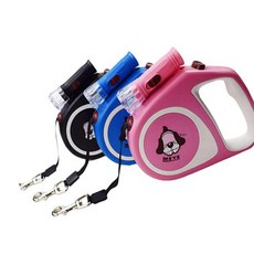 엠비아7 자동리드줄 블랙 강아지목줄