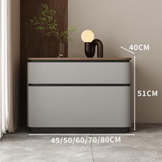 침실 바로사용가능 내추럴 트렌디 완제품 톤다운 심플한, 완제품 (설치 불필요 바로 사용 가능), 60x40x51cm, S2 연회색