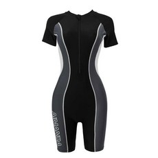 세트 실내수영복 5XL 빅사이즈 홀터넥 블랙 반팔 여성용 반바지 스포츠 프리다이빙슈트