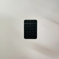 휴대폰 실리콘 24개 사각형 흡착판 거치대 다기능 단면 mm 후면 접착식, 02 black
