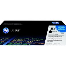 HP 125A 碳粉匣 (適用於 CP1215 / CM1312 彩色雷射印表機), 1個, CB540A 黑色