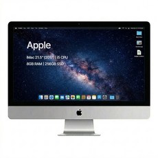 중고 A1418 21.5형 일체형 올인원 PC 2017형 (i5-7360U / 8GB / SSD 256GB), MAC OS, 256GB, 실버