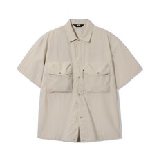 트릴리온 TRILLION 유틸리티 빅 포켓 나일론 반팔 셔츠 [샌드] TRSSH34SB 121032