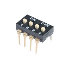 슬라이드 SMT SMD Dip 스위치 토글 2.54mm 2Row 4Pin 2 위치/8 핀 4 위치/16Pin 8 검정색 금도금, 08 DIP 4P