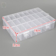 뜬구름디자인 소형 부품 정리 24칸 박스 미니공구보관함