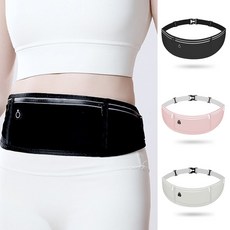 경량 방수 러닝벨트 러닝가방 플립벨트 힙색 Tbarun711, 블랙, 1개