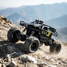 약35분구동 락브레이커 4WD 무선조정자동차 오프로드 RC카, 1개, 락브레이커 블랙