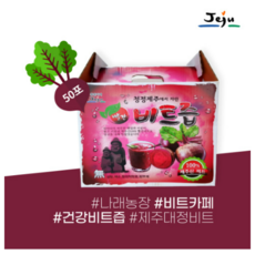 무료배송] 제주명품 건강비트즙 나래농장생산 100%원액 100ml X 50포 명품선물/명절선물/건강음료/서귀포농장/제주황토/암반수비트/라이브커머스/건강ABC비트즙/비트슬러시, 2개