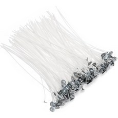 양초 제작을 위한 오베코 프리 왁스 코튼 캔들 심지 6인치 80Pcs 천연 코어, 8IN-200pcs