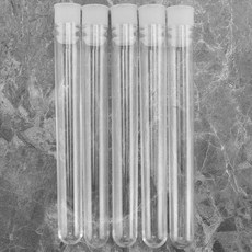 100pcs CAP 12x100mm u 자형 바닥 긴 투명 테스트 튜브 실험실 공급 장치가 포함 된 투명 플라스틱 테스트 튜브
