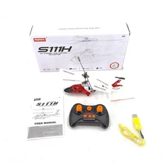 RC헬기 비행기 전투기 드론 무선 조정 카 자동차 오프로드 드리프트 포크레인 군사 수송 높은 시뮬레이션, 01 S111H Red White