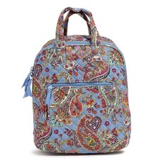 베라 브레들리 여성용 면 미니 토트팩 백팩 책가방 Tranquil Medallion - 재활용