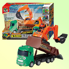 꼬마버스 타요 포크레인 중장비 트럭 메가 행크 장난감 자동차, 1개