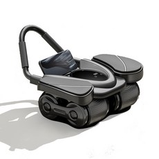 【GAARii】 四輪健腹輪 健身 健腹 擴胸 練腹肌神器捲腹收腹男健身肘撐式 滾輪, 黑色(液晶觸控自動回彈+贈小墊)超取1台, GR