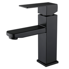 Chardware 家的五金 304不鏽鋼方型龍頭，簡約設計，不易留指紋，陶瓷閥芯，節約用水, 1個