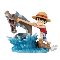 BANPRESTO 航海王 WCF LOG STORIES 魯夫 VS 近海霸主 公仔模型, 1個