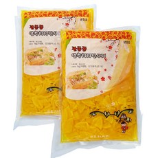 새마원 남국 관동풍 압축치자절단단무지 슬라이스 단무지 1kg 업소용, 2개