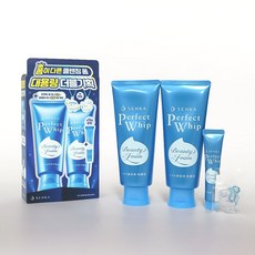 센카 퍼펙트 휩 페이셜 워시 클렌징폼 더블 기획(+미니 15g), 2개, 150g