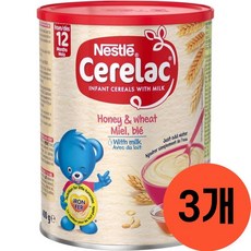 네슬레 세레락 허니 앤 위트 베이비 씨리얼 푸드, 3개, 400g