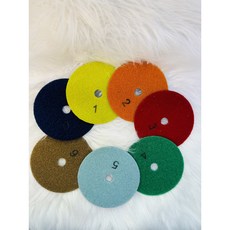 4 인치 다이아몬드 건식 연마 패드 100mm 대리석 타일 화강암 샌딩 디스크, 3000, 1개