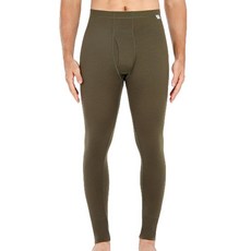 MERI그린Y 100% 메리노 울 남성용 베이스 레이어 하의 온도 조절 보온 속옷 팬츠 초록색. XXL_117515, XXL, 초록색_117515