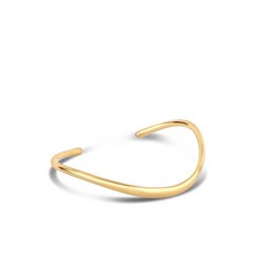 디니홀 웨이브 9K 옐로 골드 커프 브레이슬릿