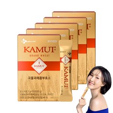 CJ 바이오코어 카무트 곡물콤부효소 카무트효소 저분자효소, 60g, 5개