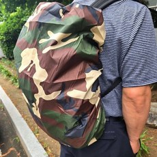 밀리터리 대형 배낭 방수커버 40L 50L 등산 백팩 레인커버 가방 덮개, 1개, 상세페이지 참조