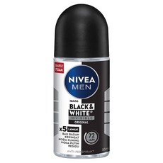 니베아 Nivea MEN 48h 맨 블랙앤화이트 데오드란트, 1개, 50ml