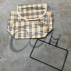 CJ Ebike 自行車置物籃, 1個, beige square 米方