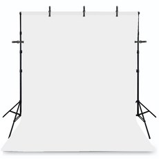 visang 大型拍攝背景布 3*4m+腳架 3*2.8m, 白色背景布