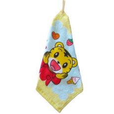 DK大王 巧虎純棉擦手巾 日本正版授權 虎年限定 柔軟吸水 掛繩設計 兒童適用, 黃色/1條, 1個