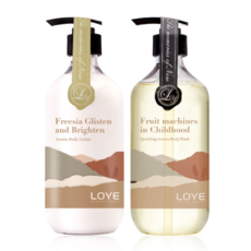 LOYE 樂妍 調香師系列乳沐組, 透亮沐浴露515ml＋身體乳515ml