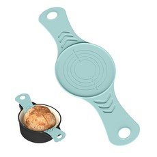 Round Silicone Pastry Mat Ideal compatible with Pizza Cookie Bread Baking Liner With Handle, 2, 1개