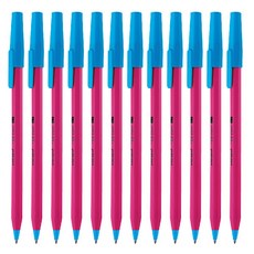 모나미 153 스틱 비비드 볼펜 0.7mm 1타(12개입), 코랄(12개입)