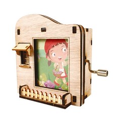오르골만들기 DIY 수동 오르골 액자 집 (YM8628) kjt+676Pm
