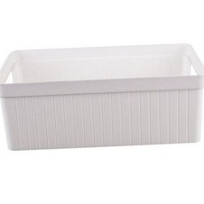 직사각형 팬트리 수납함 적층 팬트리 정리함 바스켓 다용도 수납 화이트