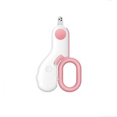 【多寵宇宙】寵物指甲剪 貓咪指甲剪 貓指甲剪 LED照明 寵物剪刀 安全鎖, 輕櫻粉【孔徑2mm】成貓專用指甲剪【1檔可照血線，2檔可照耳螨】, 1個