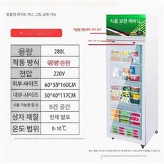 냉장시약장 의약품 보관용 백신 보건실 무잠금 냉각, 280l 이중 잠금+표시 얼음발생없음