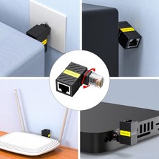 고속 RJ45 커플러 이더넷 어댑터 직각 설계 cat6 호환 네트워크 케이블 커넥터