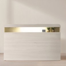 잉글랜더 토니 LED 침대헤드 헤드보드 틈새 선반 수납 벽보드 퀸, 워시화이트