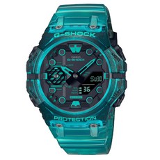【CASIO 卡西歐】G-SHOCK 全新錶殼智慧藍芽碳纖維核心防護雙顯錶-土耳其藍(GA-B001G-2A ), 土耳其藍, Bluetooth