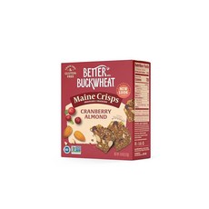 Maine Crisp Cranberry Almond Crisps - Gluten-Free Crackers - Snack Crackers Grain-Free Non-GMO -