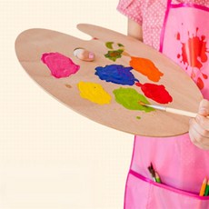 밥아저씨 우드 파레트 화방 준비물 학교 미술 유화, 제품선택, 원형 - 대