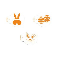 케이크 스텐실 템플릿 장식 재사용 가능한 케이크 쿠키 베이킹 페인팅 도구 DIY 크래프트 부활절 랩 비트 스텐실