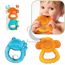 치발기세트 영아치발기, 2개, 블루, 오렌지, 치발기 2개